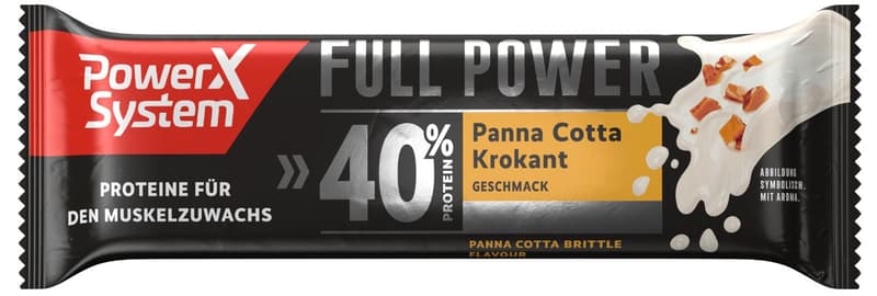 Power System Full Power Protein Bar Panna Cotta Krokant