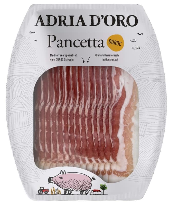 Adria D'oro Duroc Pancetta geschnitten
