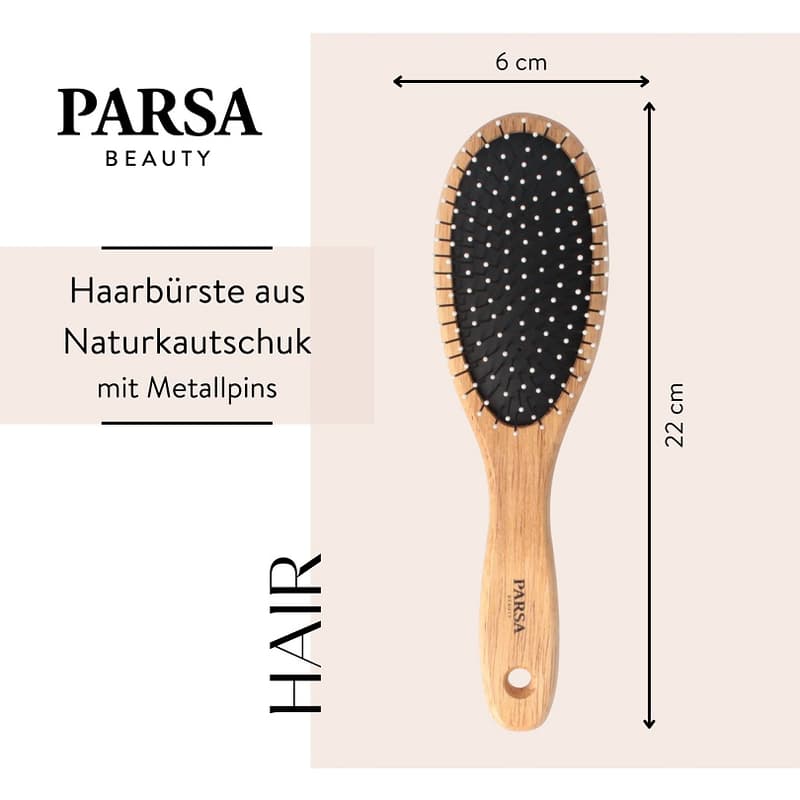 Parsa Beauty hairbrush natural rubber large oval