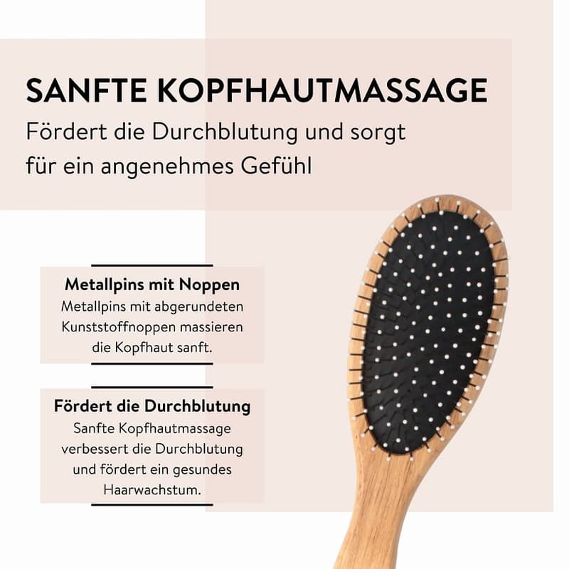 Parsa Beauty hairbrush natural rubber large oval