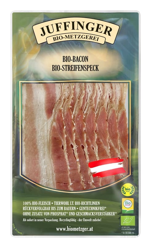 Juffinger BIO Bacon Frühstücksspeck/ Bacon geschnitten