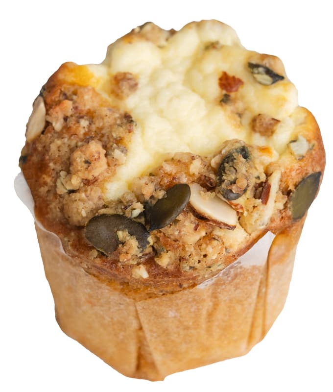 Joseph Brot BIO Karotten Muffin mit Creamcheese & Nusstopping