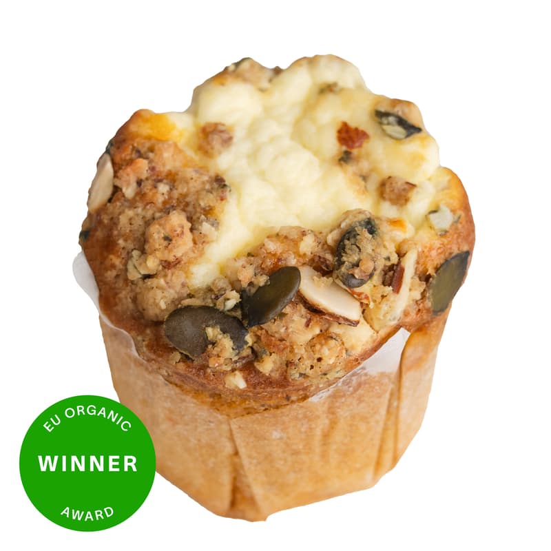 Joseph Brot BIO Karotten Muffin mit Creamcheese & Nusstopping