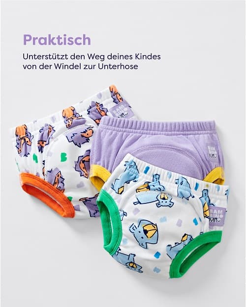 Bambino Mio wiederverwendbare Töpfchen-Trainingshosen, Laute Tiere, 3-4 Jahre