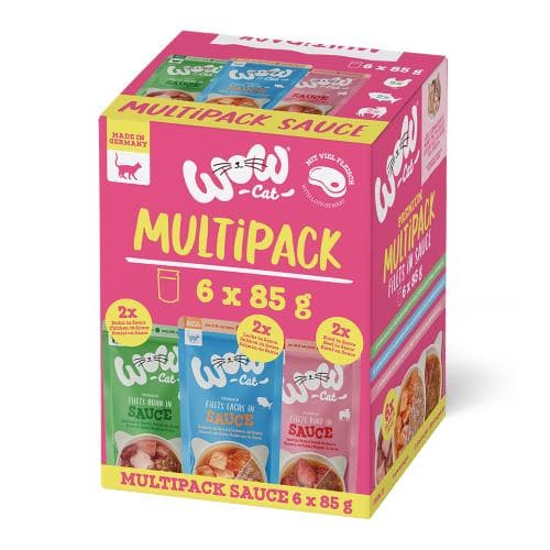 WOW CAT Sauce MULTIPACK 6x85g