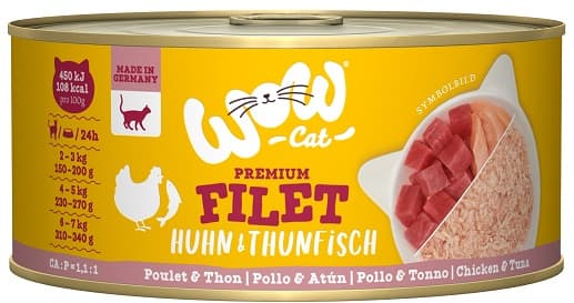 WOW CAT Chicken fillet with tuna fillet