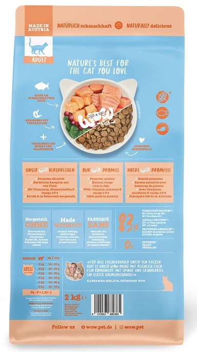 WOW CAT ADULT dry food salmon