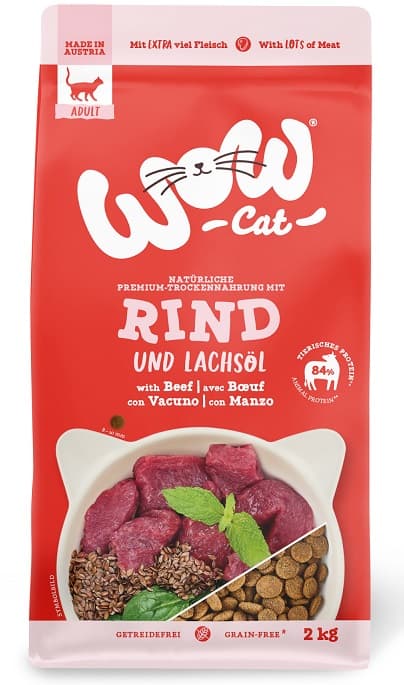 WOW CAT ADULT Trockenfutter Rind