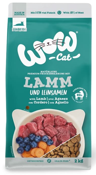 WOW CAT SENIOR dry food lamb