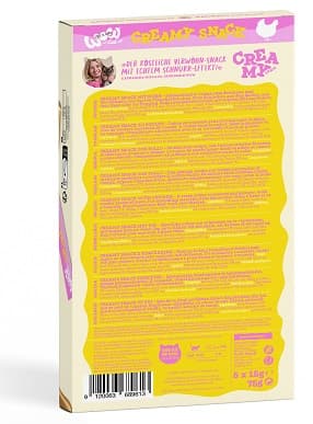 WOW CAT Creamy Snack with chicken 5 x 15 g