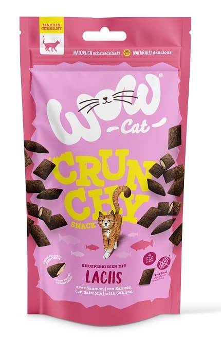 WOW CAT Crunchy Snack mit Lachs