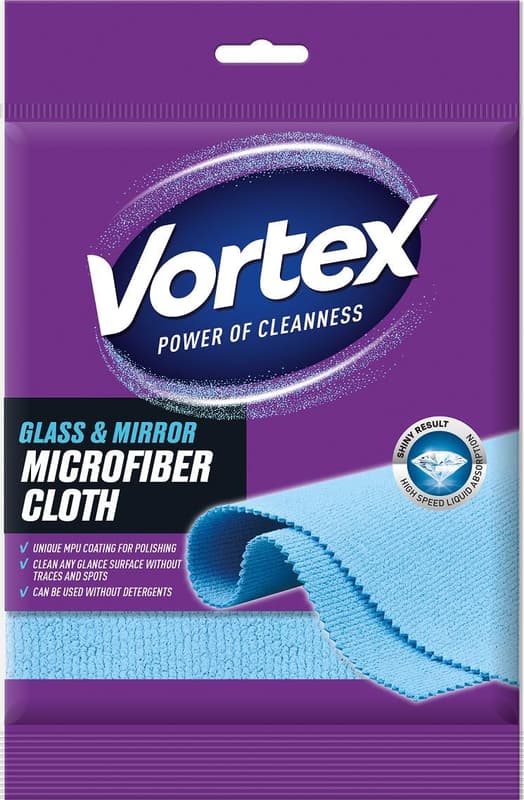 Vortex Mikrofasertuch für Glas und Spiegel