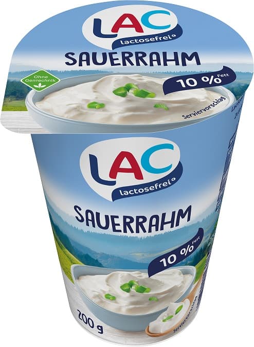 LAC laktosefreier Sauerrahm 10%