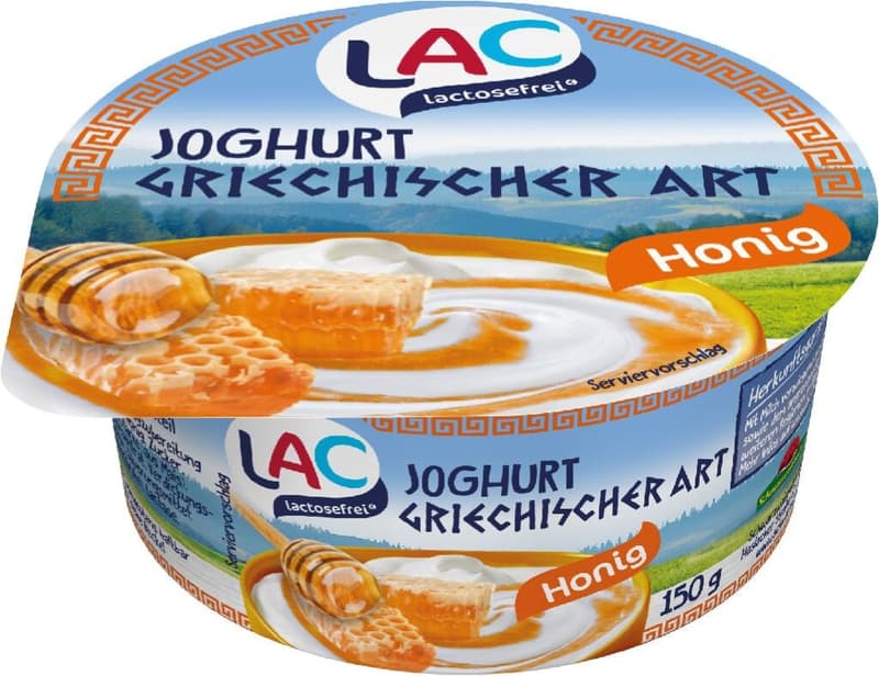 LAC laktosefreies Joghurt Griechische Art Honig