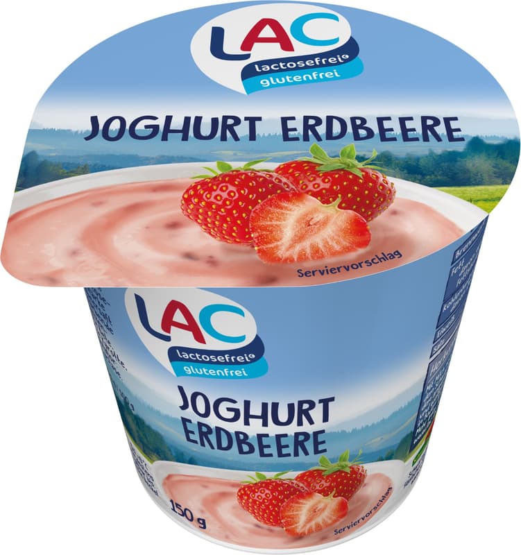 LAC laktosefreies Fruchjoghurt Erdbeere