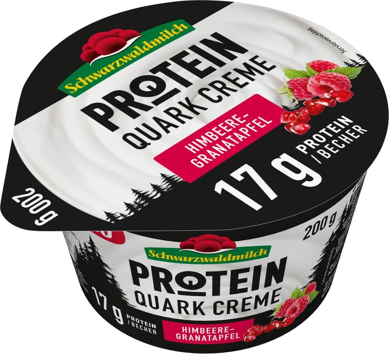 Schwarzwaldmilch Protein Curd Cream Raspberry-Pomegranate