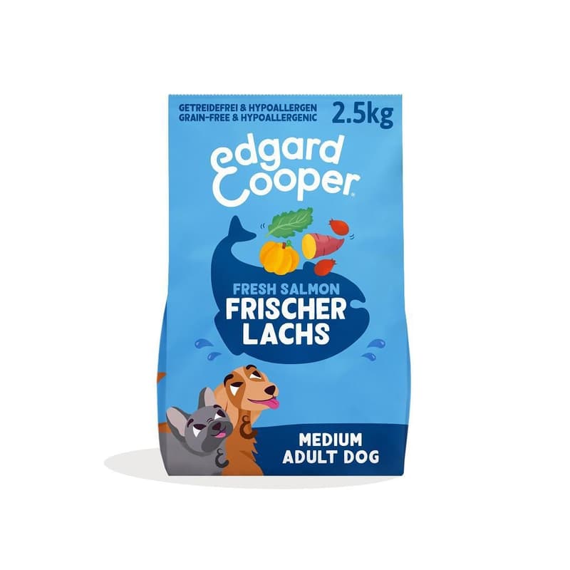 Edgard & Cooper Frischer norwegischer Lachs Trockenfutter M 2,5kg