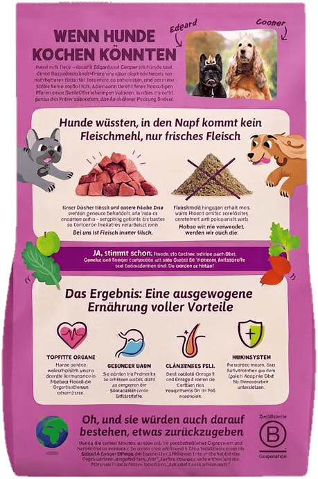 Edgard & Cooper Frischer Hirsch & Ente Trockenfutter M 2,5kg