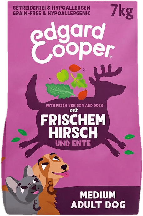 Edgard & Cooper Frischer Hirsch & Ente Trockenfutter M 7kg