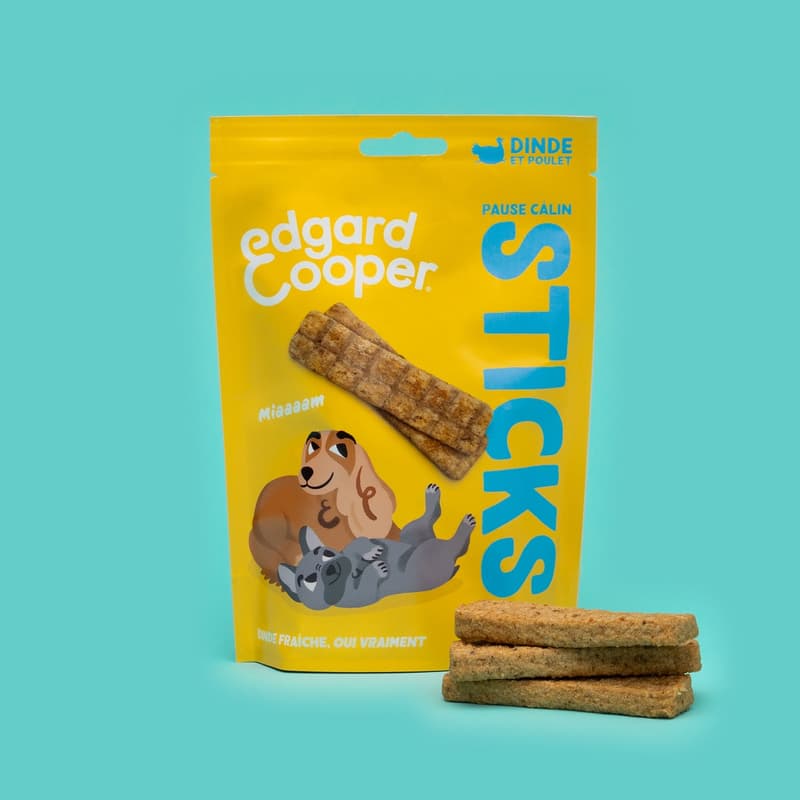 Edgard & Cooper Snack Strips - Truthahn und Huhn