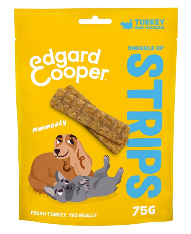 Edgard & Cooper Snack Strips - Truthahn und Huhn