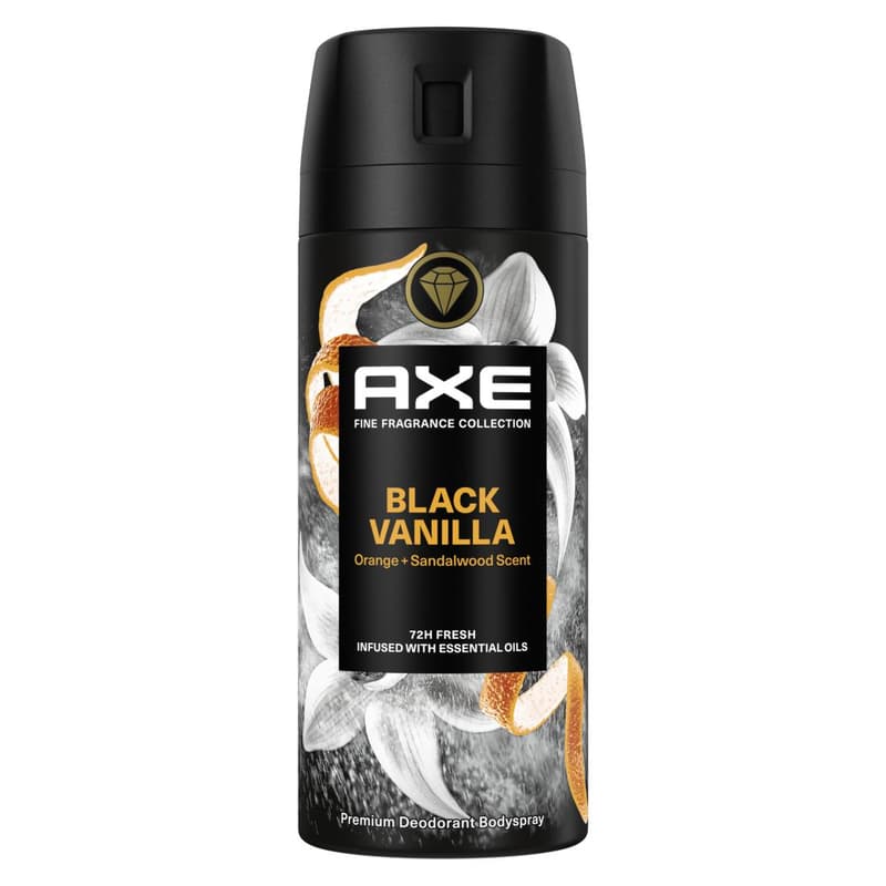 Axe Premium Bodyspray Black Vanilla without aluminium salts