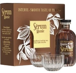 Serum Mamie Rum gift box with 2 glasses