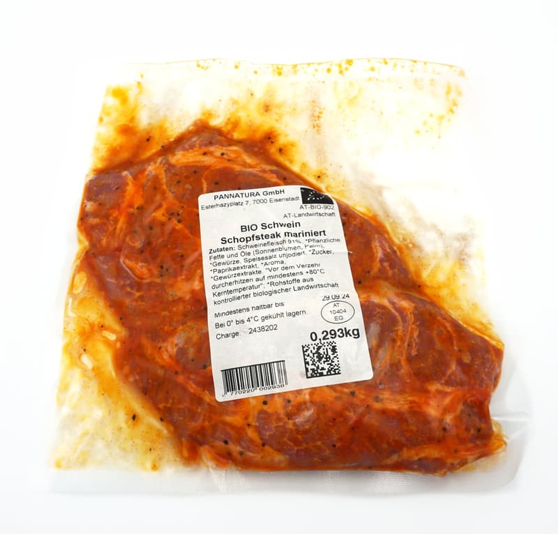 Esterhazy BIO Sonnenschwein Schopf steaks marinated