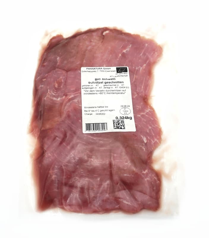 Esterhazy BIO Sonnenschwein Schnitzel sliced
