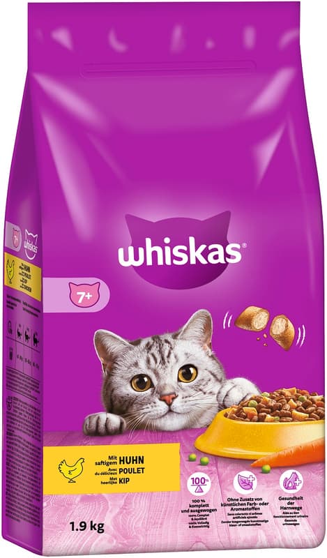 Whiskas Trocken mit Huhn 7+