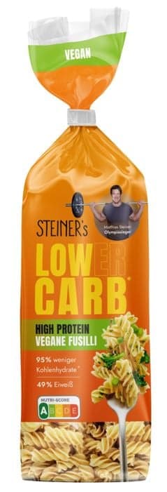 STEINER's Lower Carb High Protein vegane Fusilli