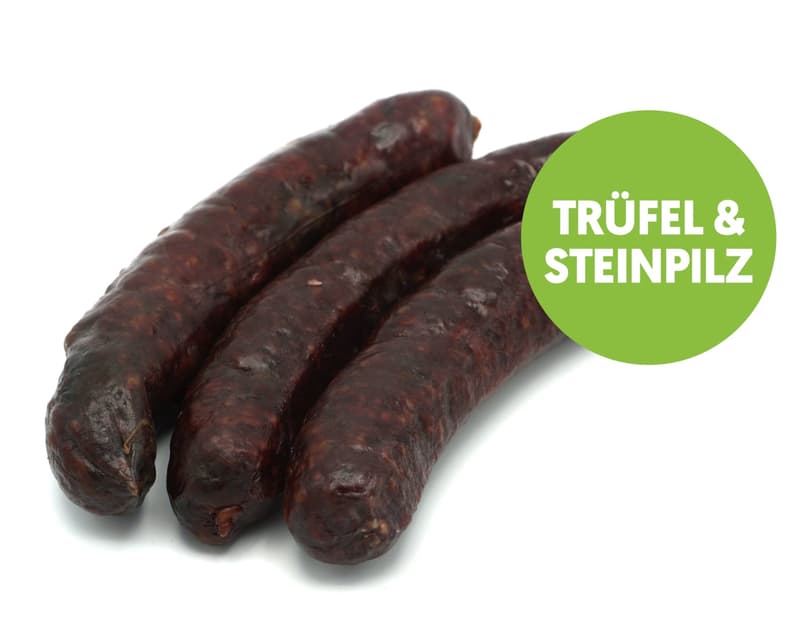 Prime Beef Wagyu F1 porcini mushroom truffle house sausage