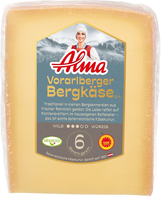 Alma Vorarlberger Bergkäse, 6 Monate gereift