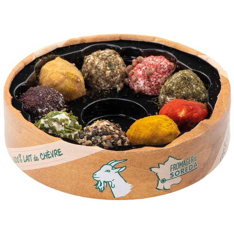 Brochettes Ziegenkäse im Gewürzmantel