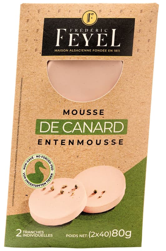 Entenmousse von ungestopften Tieren Feyel