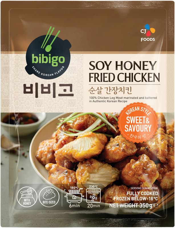 Bibigo Korean Style Fried Chicken mit Sojasauce und Honig