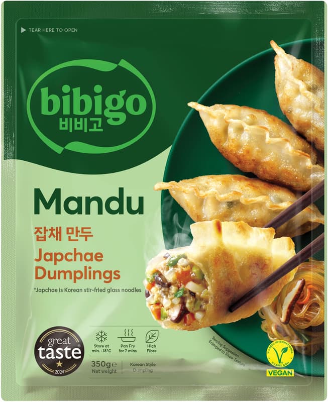Bibigo Dumpling Japchae, vegan Gyoza Mandu
