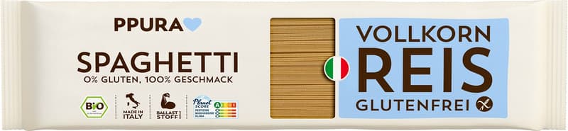 PPURA BIO Spaghetti aus Vollkornreis glutenfrei