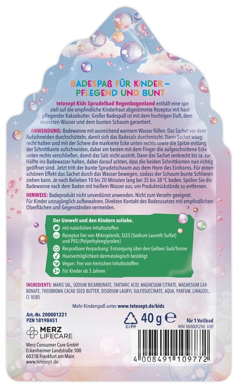 tetesept Kids Sprudelbad Regenbogenland