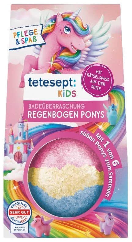 tetesept Kids Bath Surprise Rainbow Ponies 1 piece