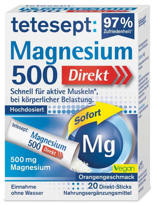 tetesept Magnesium 500 Direkt Stick
