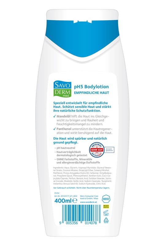 Savoderm med pH5 body lotion sensitive skin