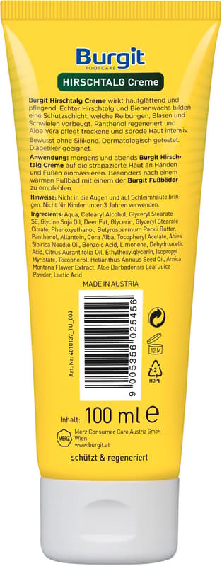 Burgit Deer Tallow Cream
