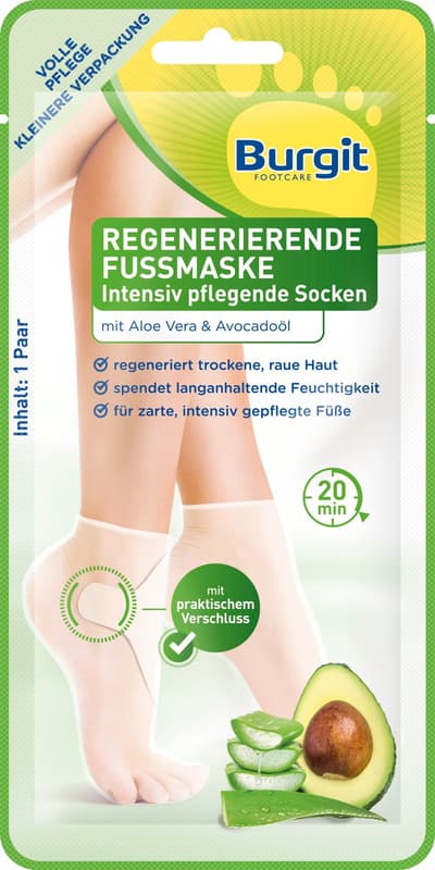 Burgit Regenerierende Fußmaskensocken