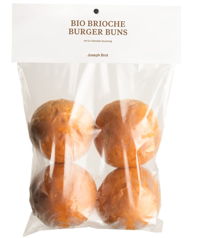 Joseph Brot BIO Brioche Burger Bun (tiefgekühlt)