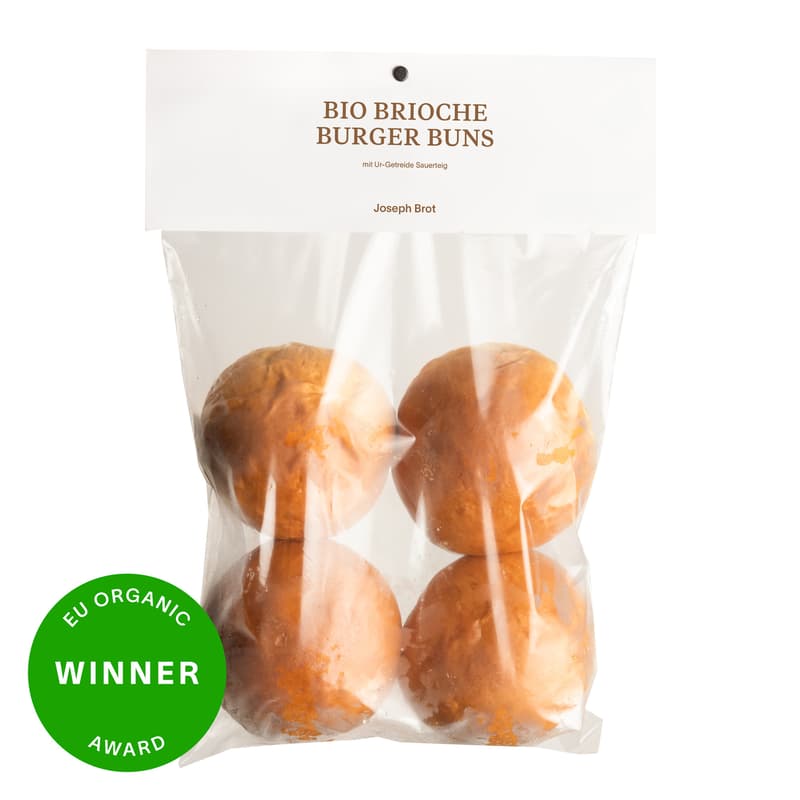 Joseph Brot BIO Brioche Burger Bun (tiefgekühlt)