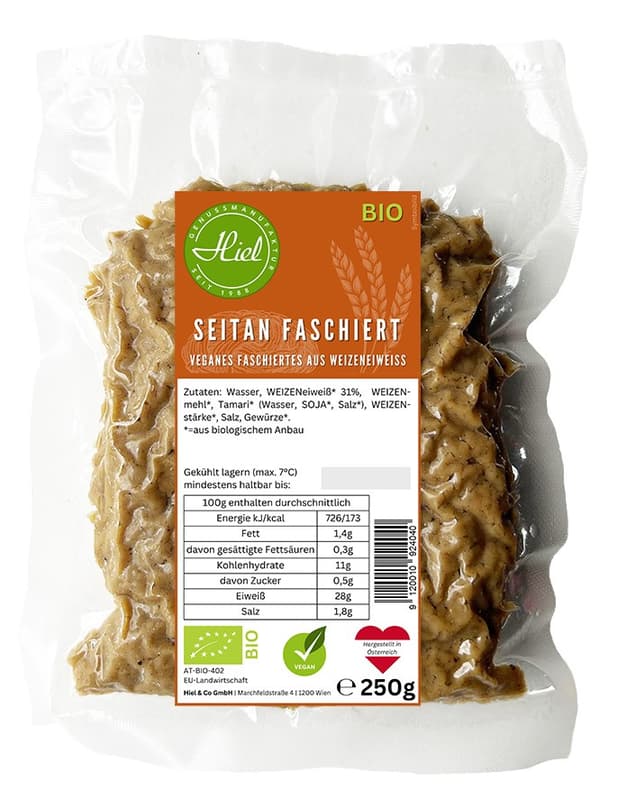 Hiel BIO Seitan Faschiert VEGAN