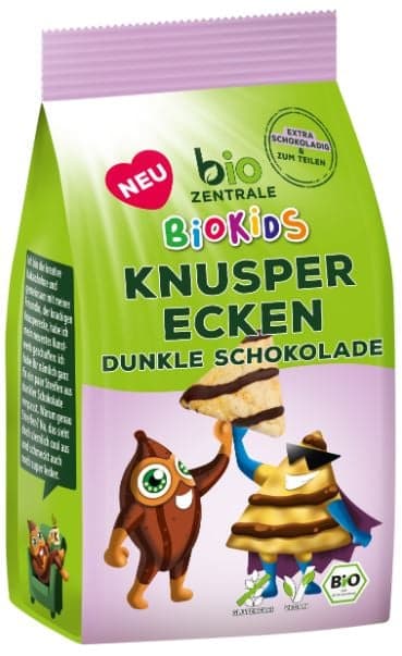 Biozentrale BIO Knusperecken Dunkle Schokolade glutenfrei