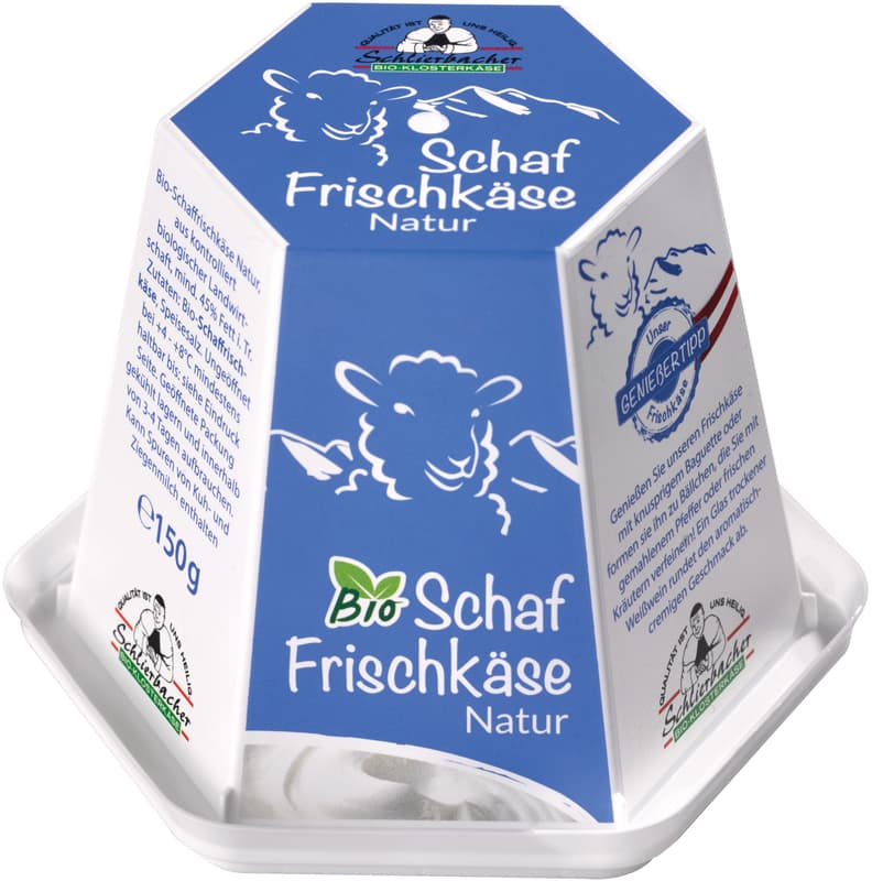 Schlierbacher BIO sheep's milk cheese 45% natural