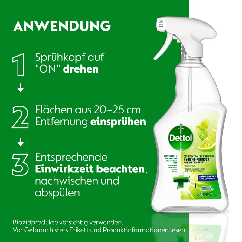 Dettol Disinfectant Cleaner Lime & Mint